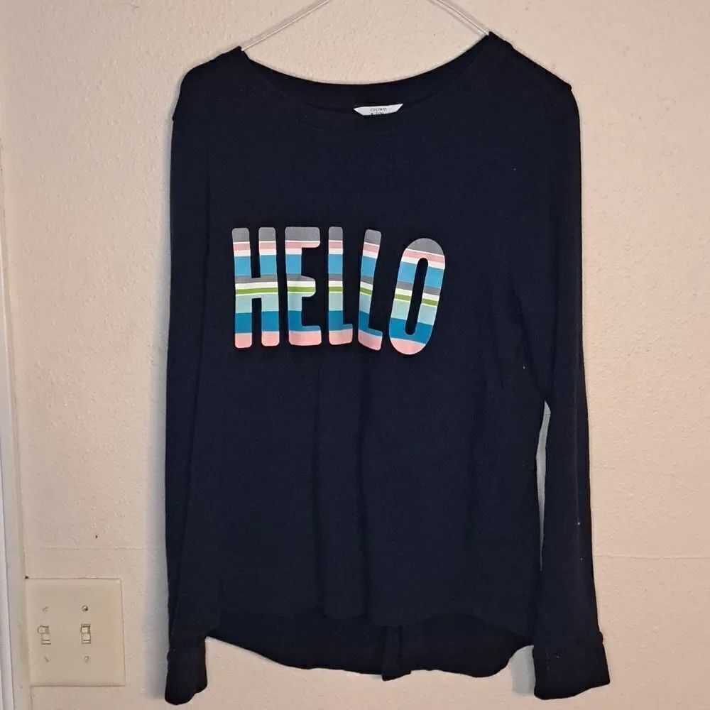 Crown & Ivy blue sweater size medium